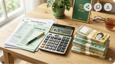 2026 근로장려금 - 세금 서류와 현금