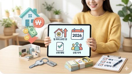 청년 월세 지원 2026 완벽 가이드 — 신청 자격·금액·방법 총정리 (월 최대 20만 원)