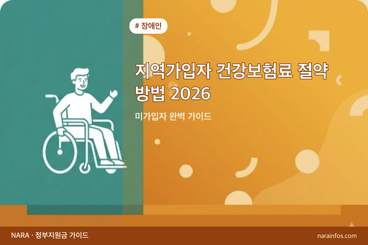 지역가입자 건강보험료 절약 방법 2026 — 미가입자 완벽 가이드