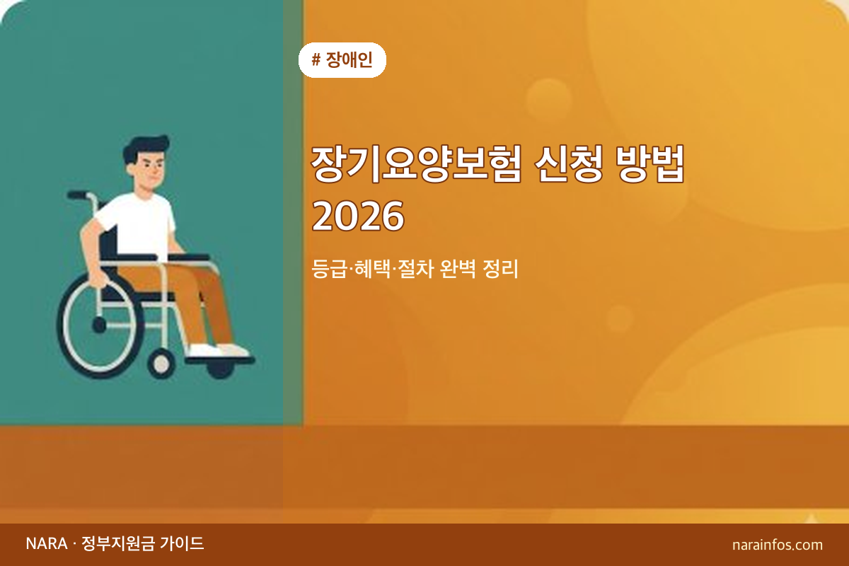 장기요양보험 신청 방법 2026 — 등급·혜택·절차 완벽 정리