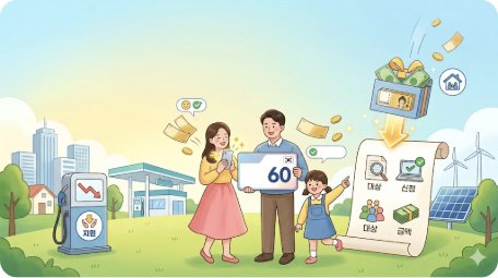 2026 고유가 피해지원금 완벽 가이드 — 소득 하위 70% 최대 60만원 지급 대상·금액·신청방법 총정리