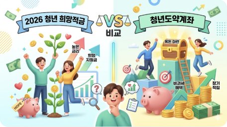 2026 청년 희망적금 vs 청년도약계좌 — 완벽 비교 어떤 게 유리할까?